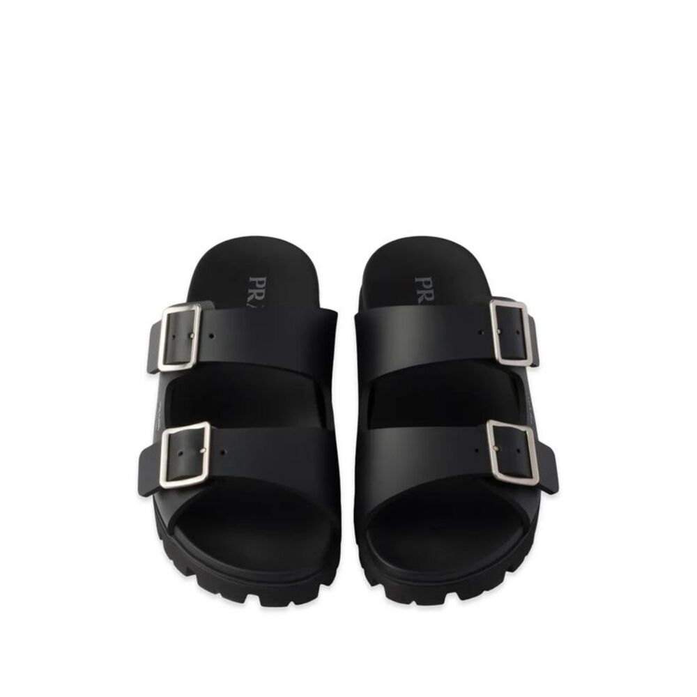 Prada Men Double-Strap Buckle Sandals - Picture 2 of 5